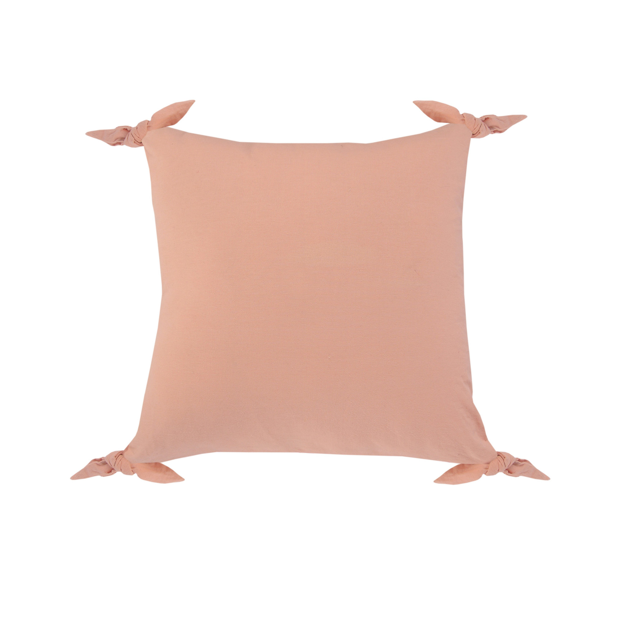 20" X 20" Blush Pink 100% Cotton Zippered Pillow-516637-1