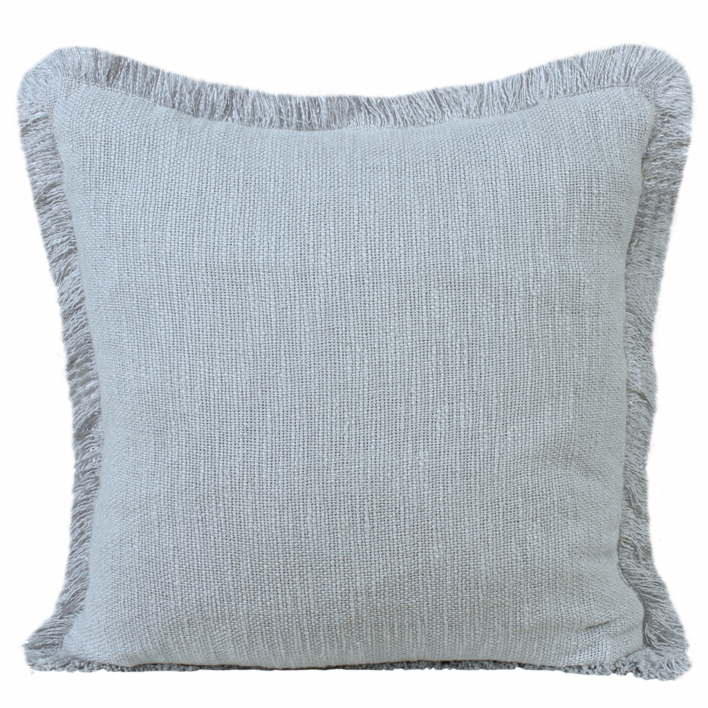 20" X 20" Micro Gray 100% Cotton Zippered Pillow-516684-1