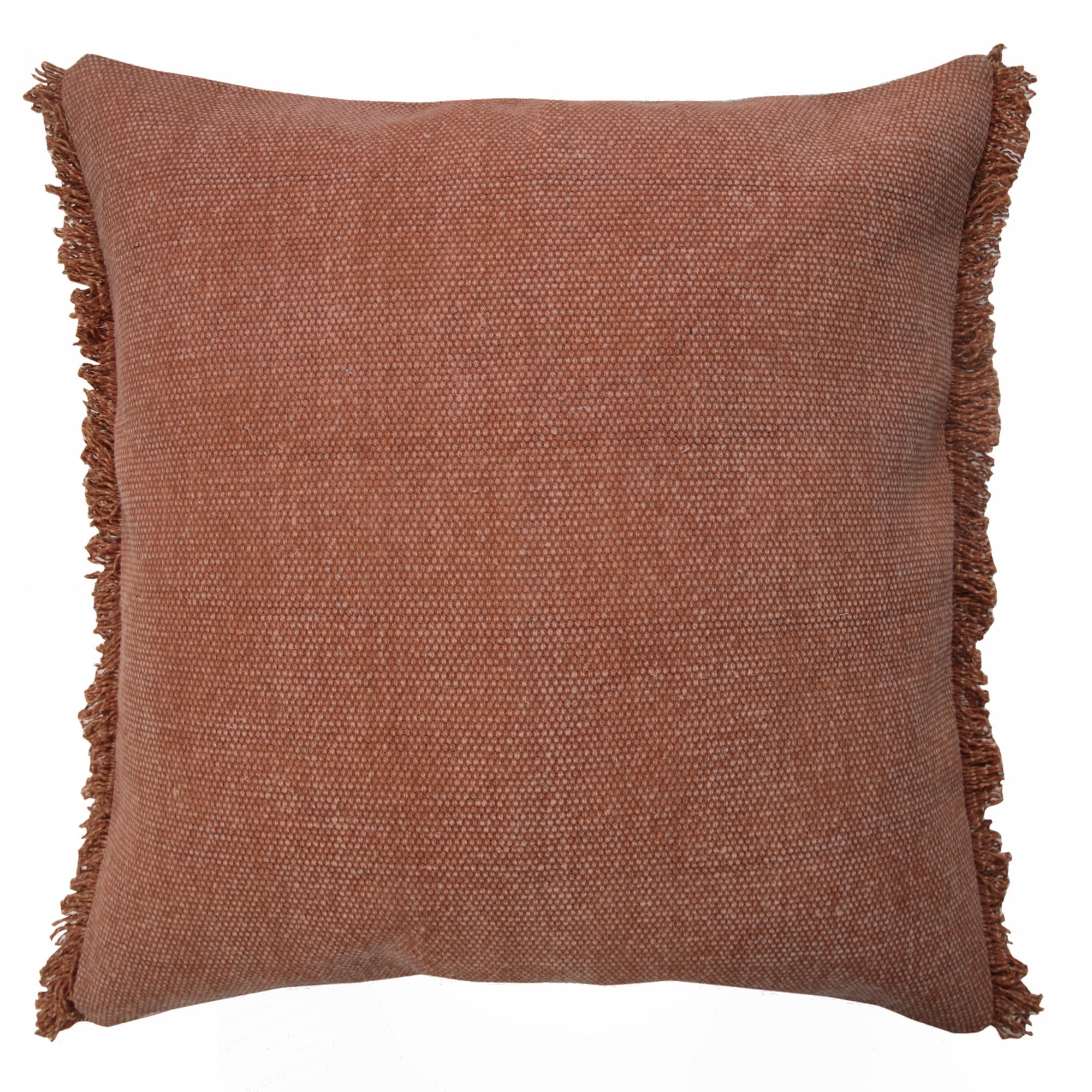 20" X 20" Adobe Clay 100% Cotton Zippered Pillow-516960-1