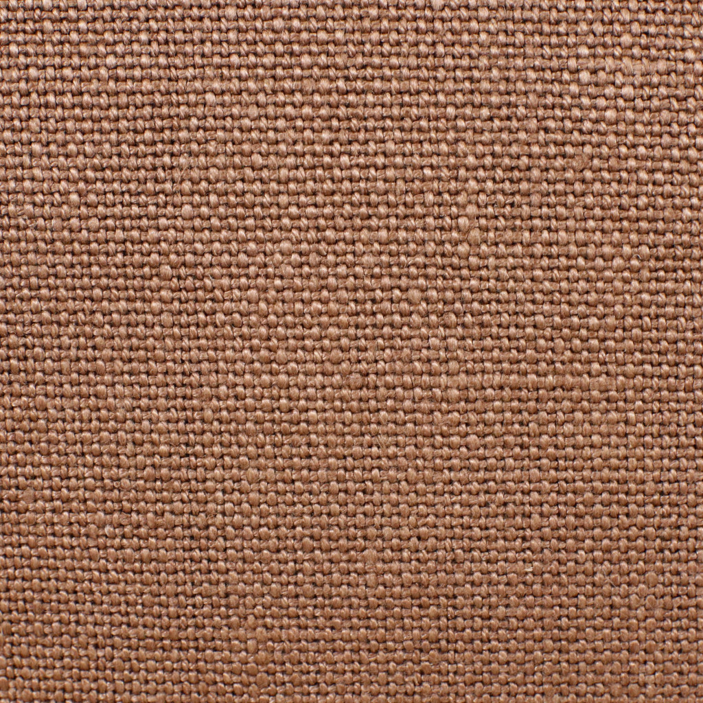 20" X 20" Brown Linen Zippered Pillow