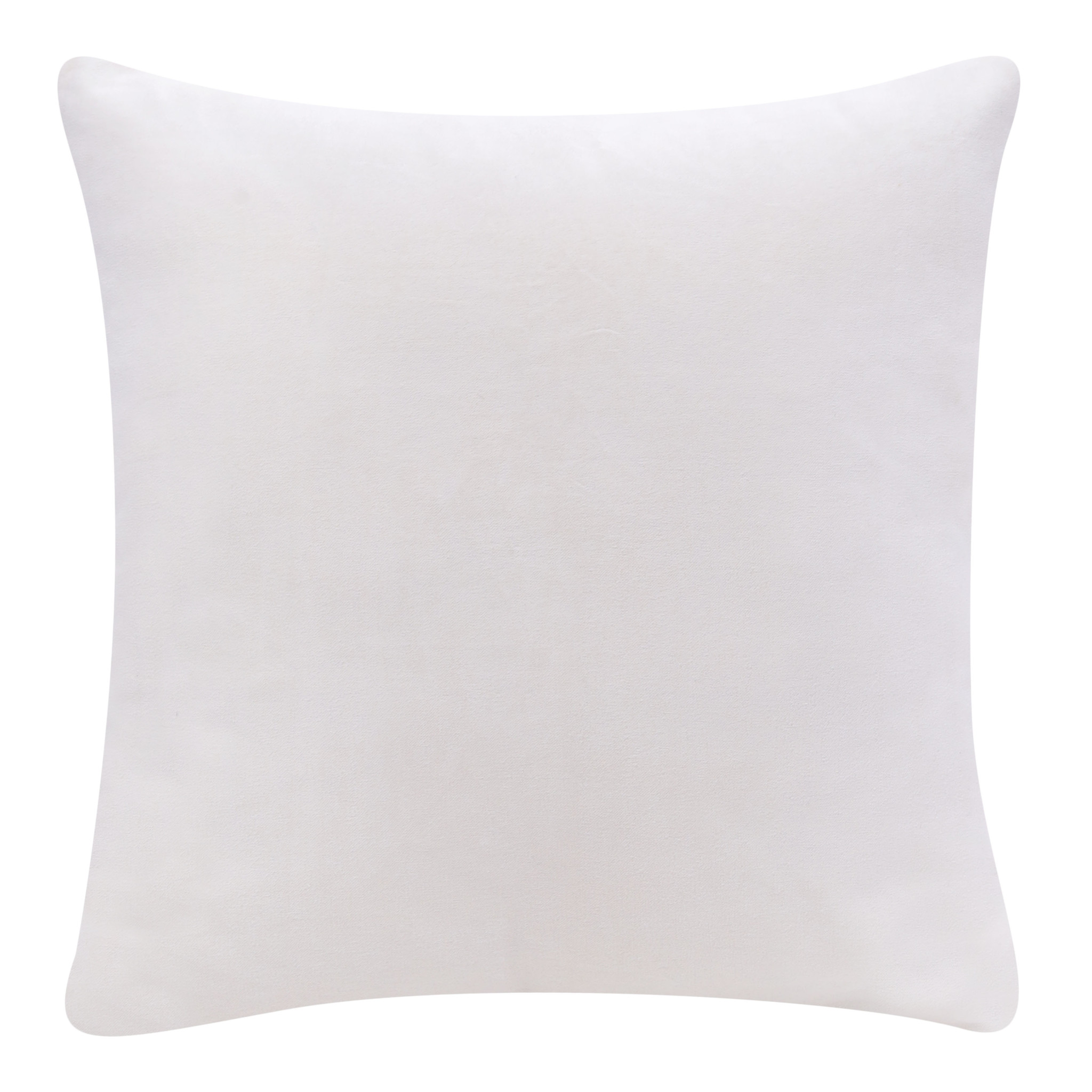 20" X 20" Ivory 100% Cotton Zippered Pillow-517048-1