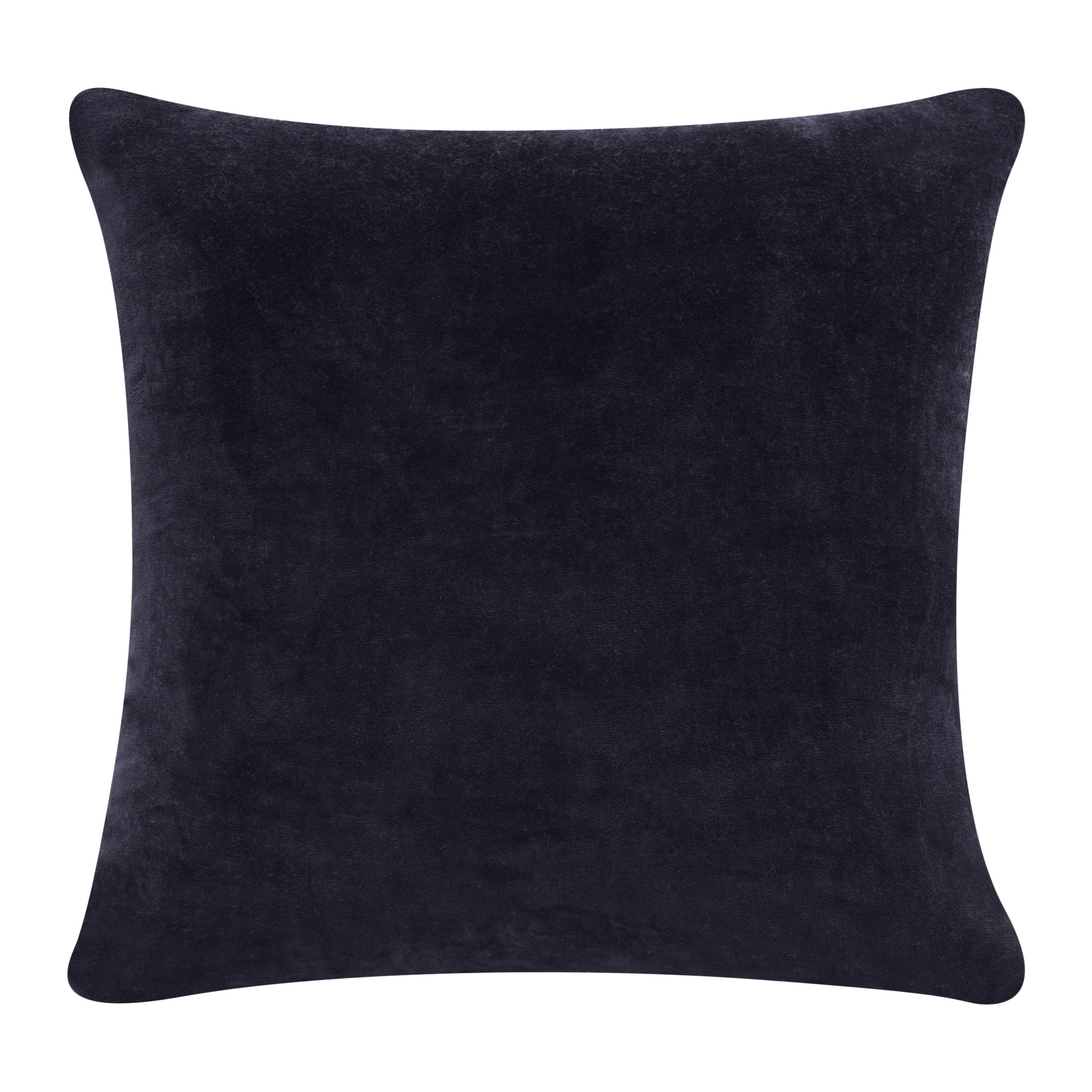 20" X 20" Black 100% Cotton Zippered Pillow-517049-1