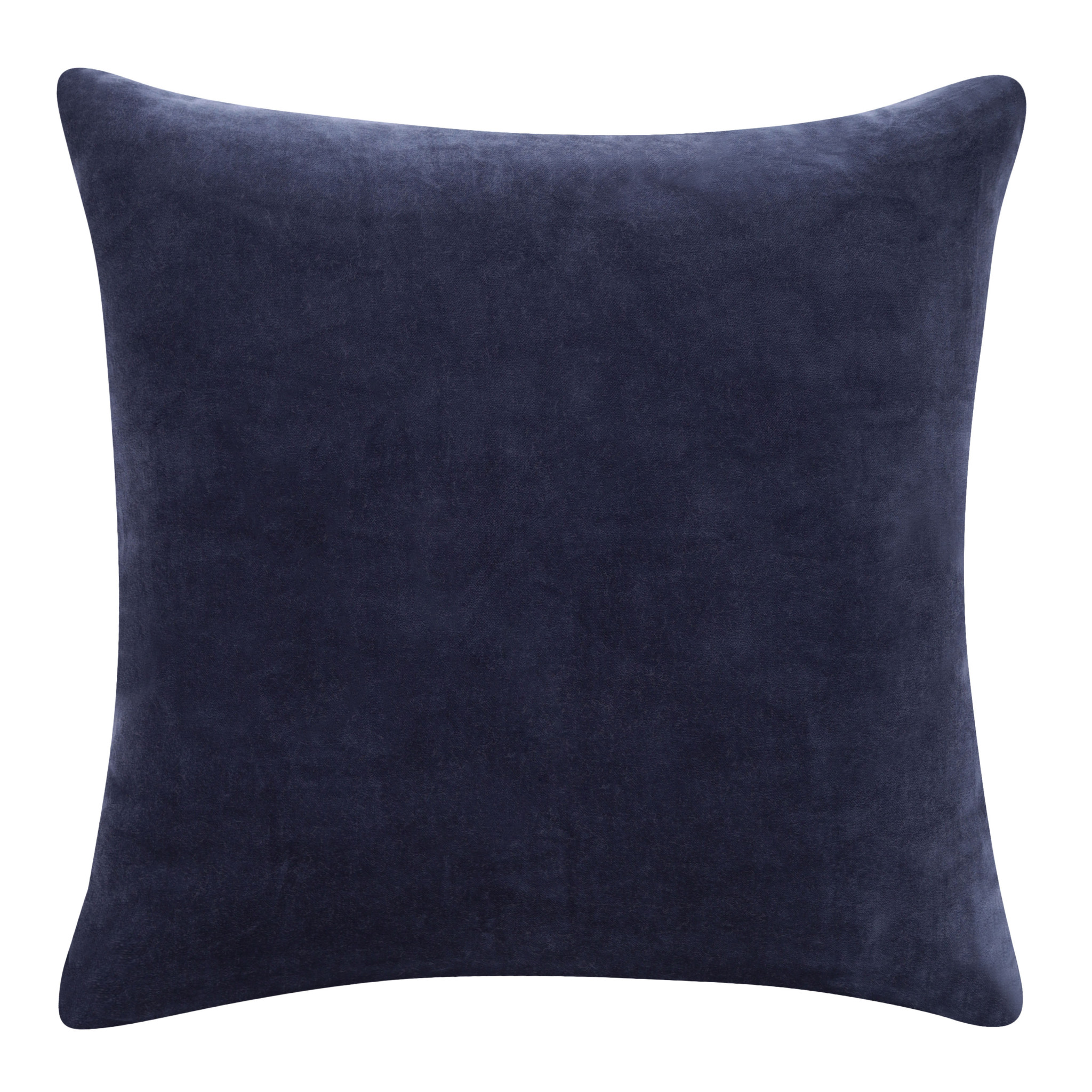 20" X 20" Dark Blue 100% Cotton Zippered Pillow-517051-1