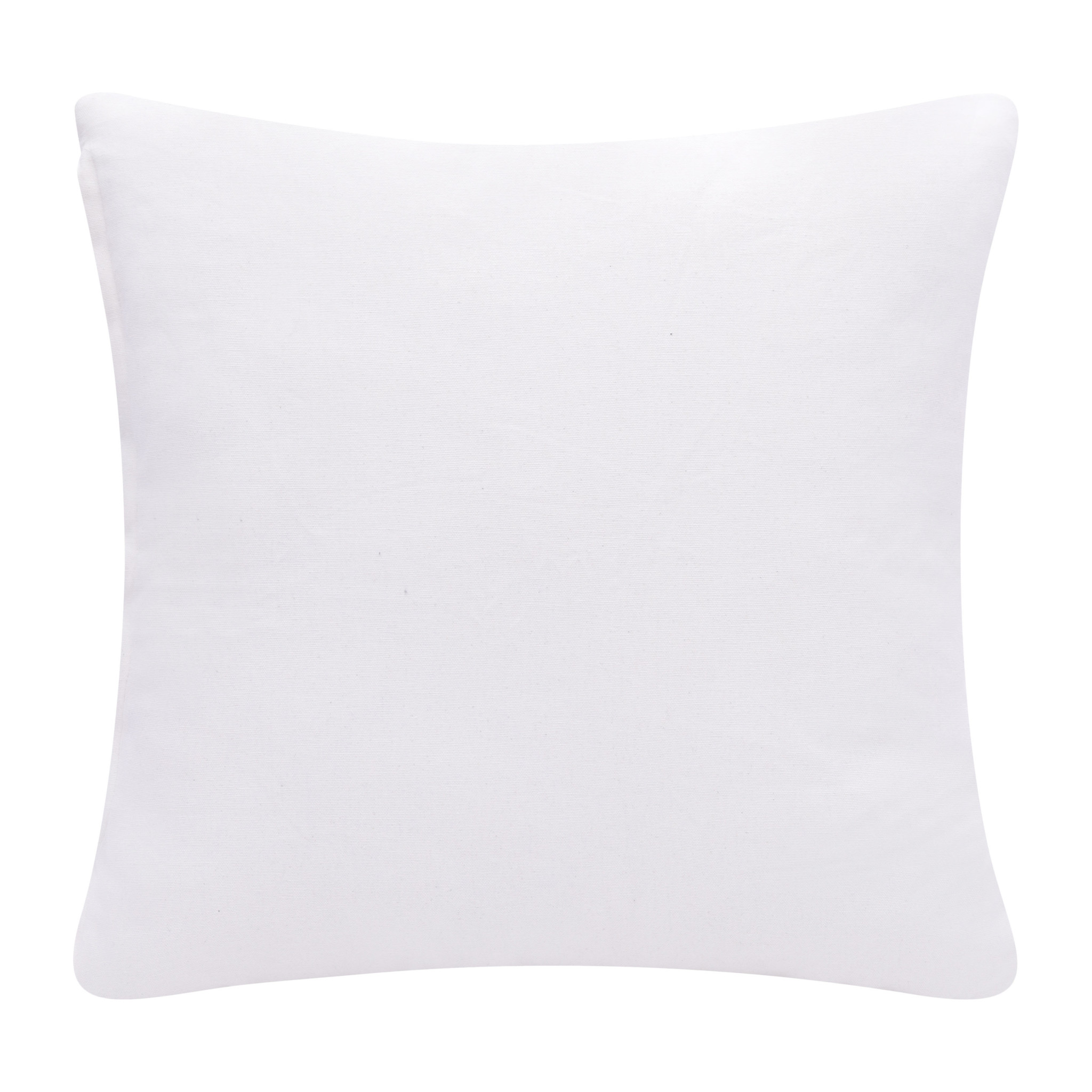 20" X 20" Black And White 100% Cotton Diamond Zippered Pillow