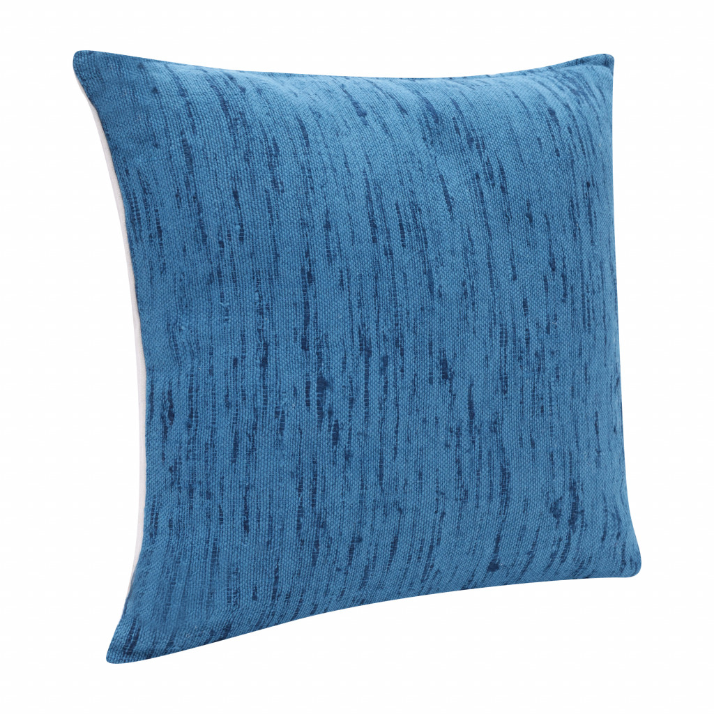 20" X 20" Ocean Blue Linen Zippered Pillow-517059-1