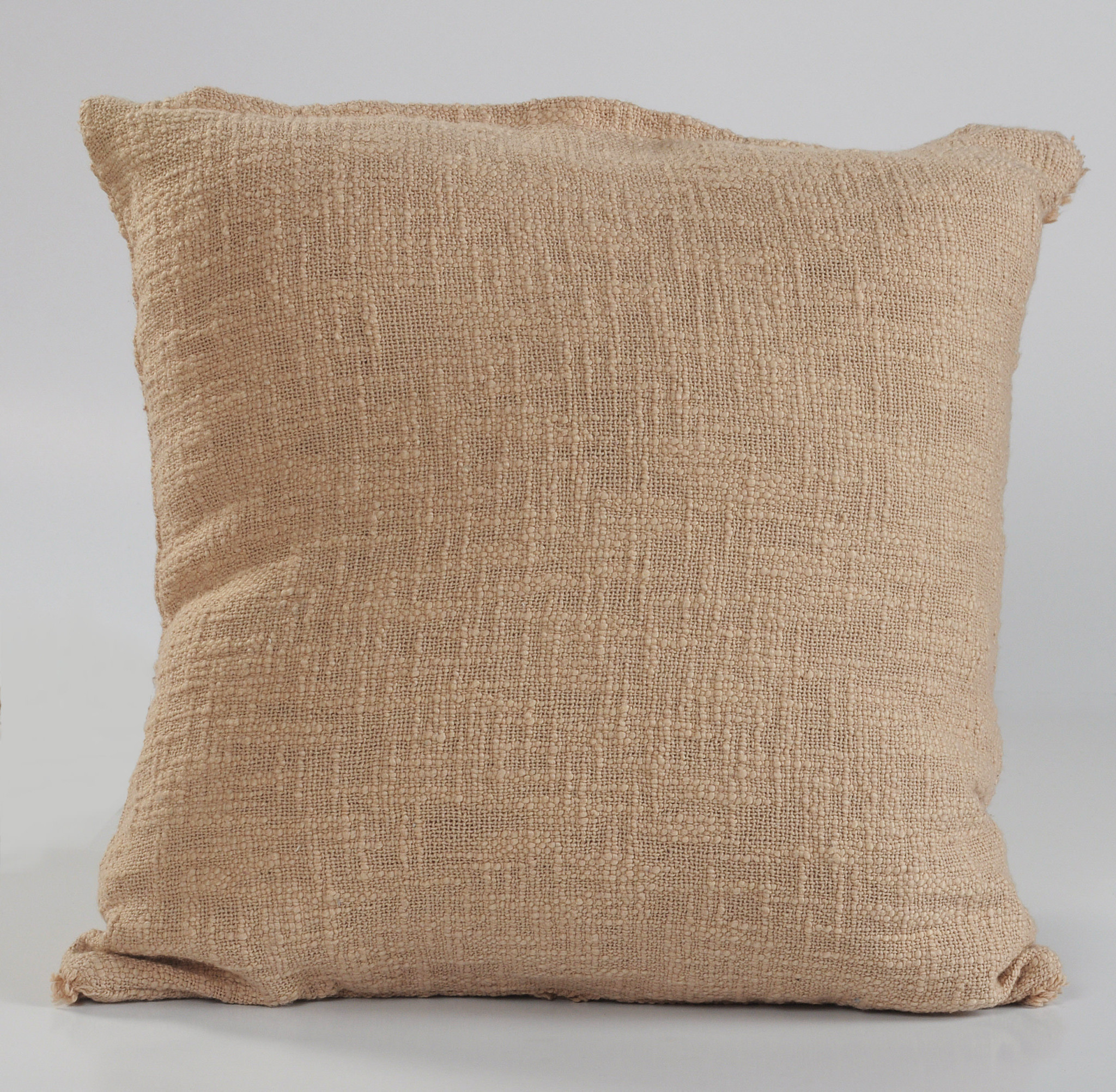 18" X 18" Taupe And Brown 100% Cotton Geometric Zippered Pillow-517095-1