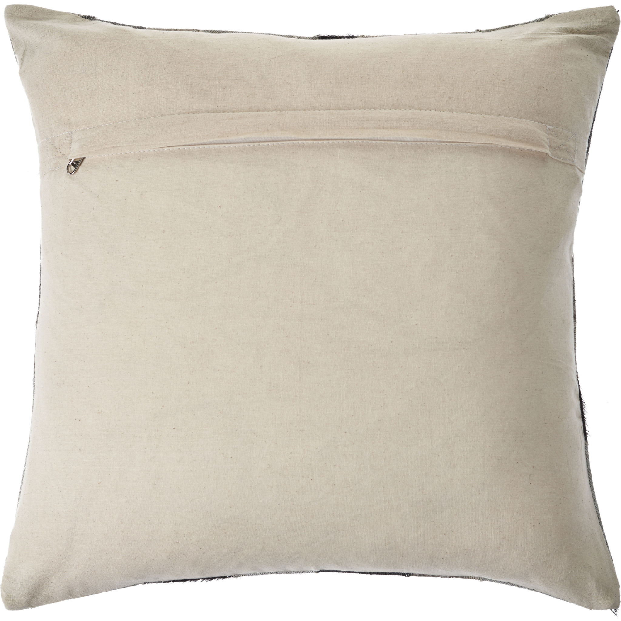 20" X 20" Gray And Brown 100% Wool Chevron Zippered Pillow