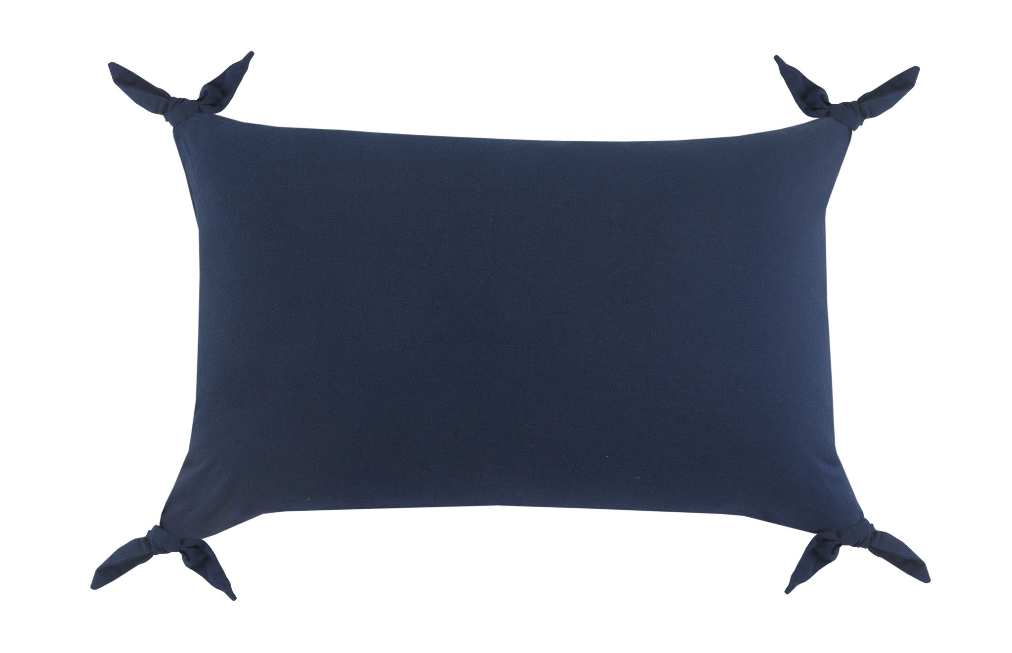 16" X 24" Navy Blue 100% Cotton Zippered Pillow-517246-1