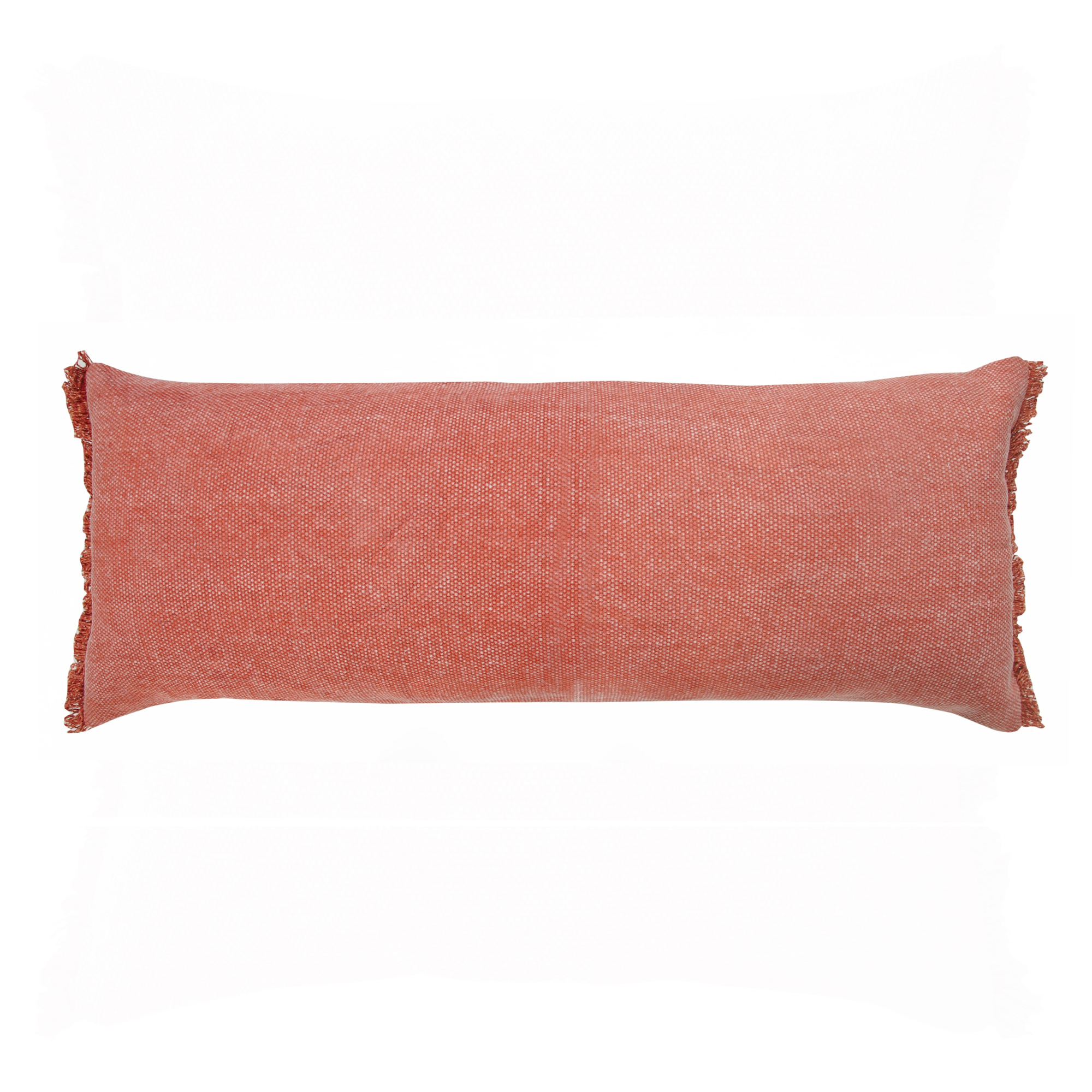 14" X 36" Rose Pink 100% Cotton Zippered Pillow-517340-1