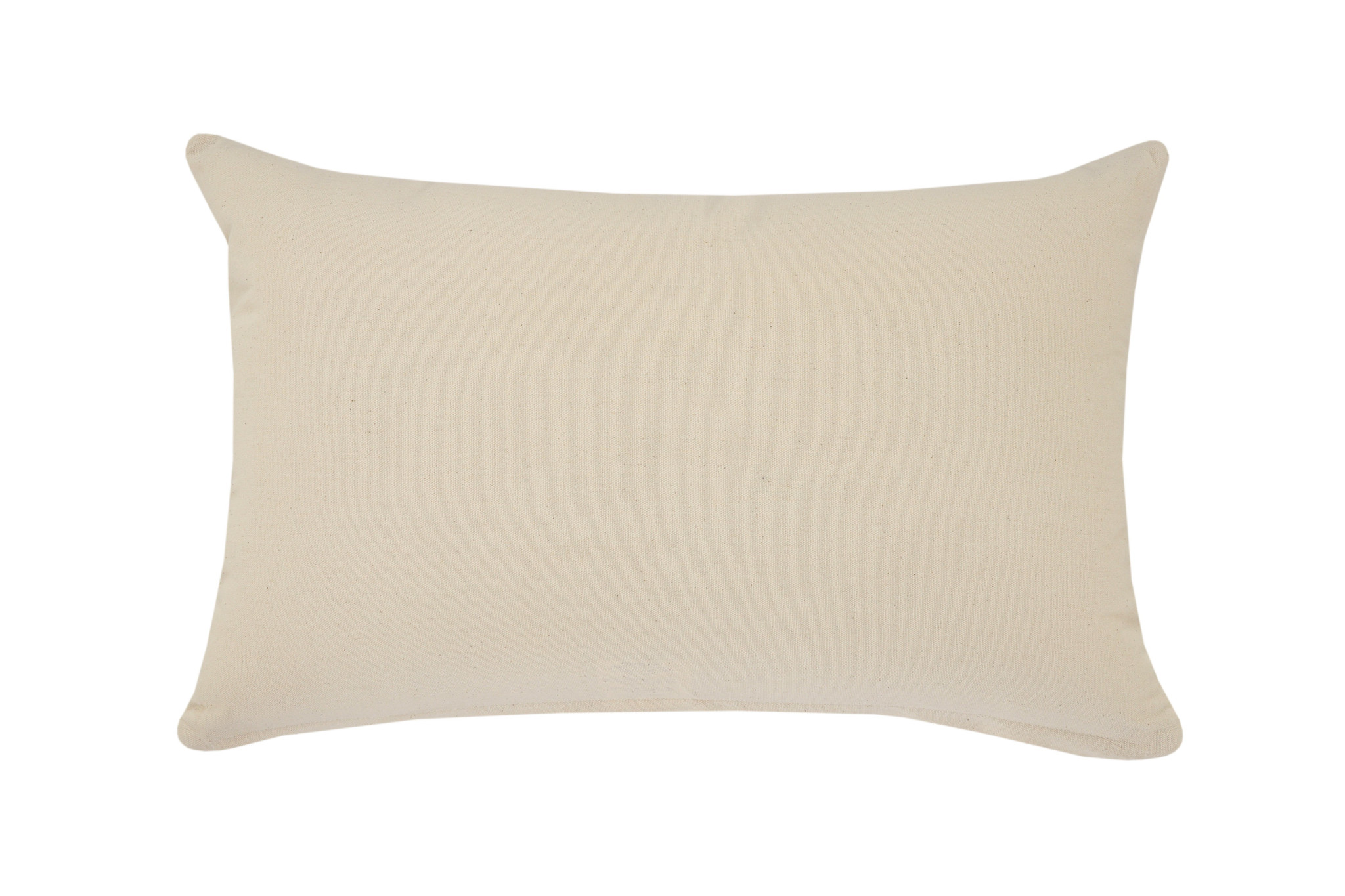 16" X 24" Birch And White 100% Cotton Geometric Zippered Pillow