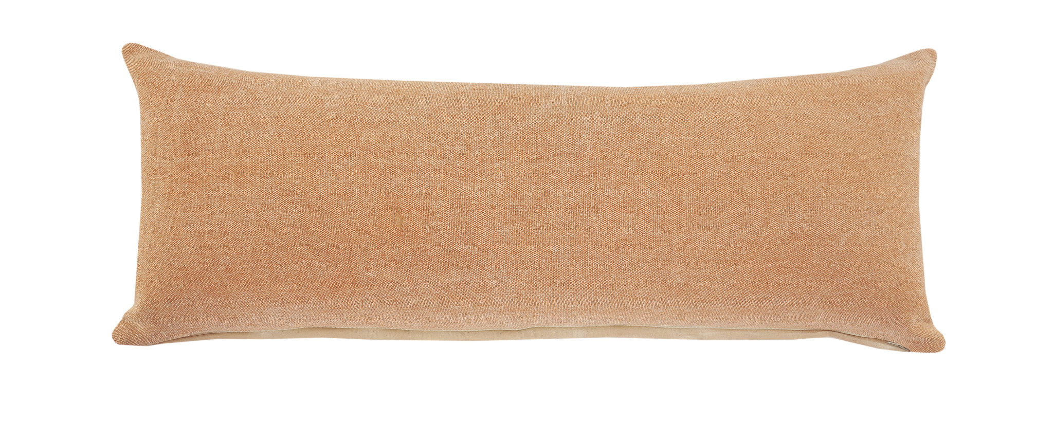 14" X 36" Orange 100% Cotton Zippered Pillow-517392-1