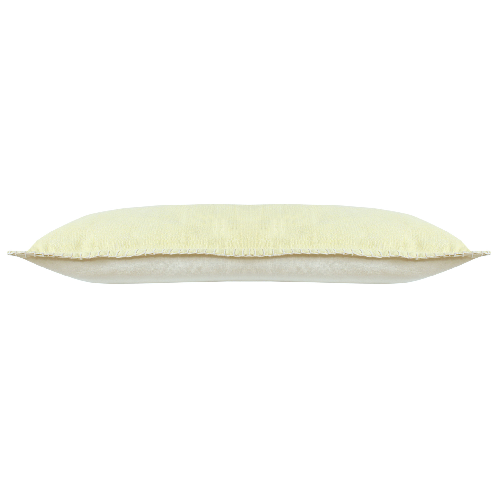 14" X 36" Light Yellow 100% Cotton Zippered Pillow-517402-1