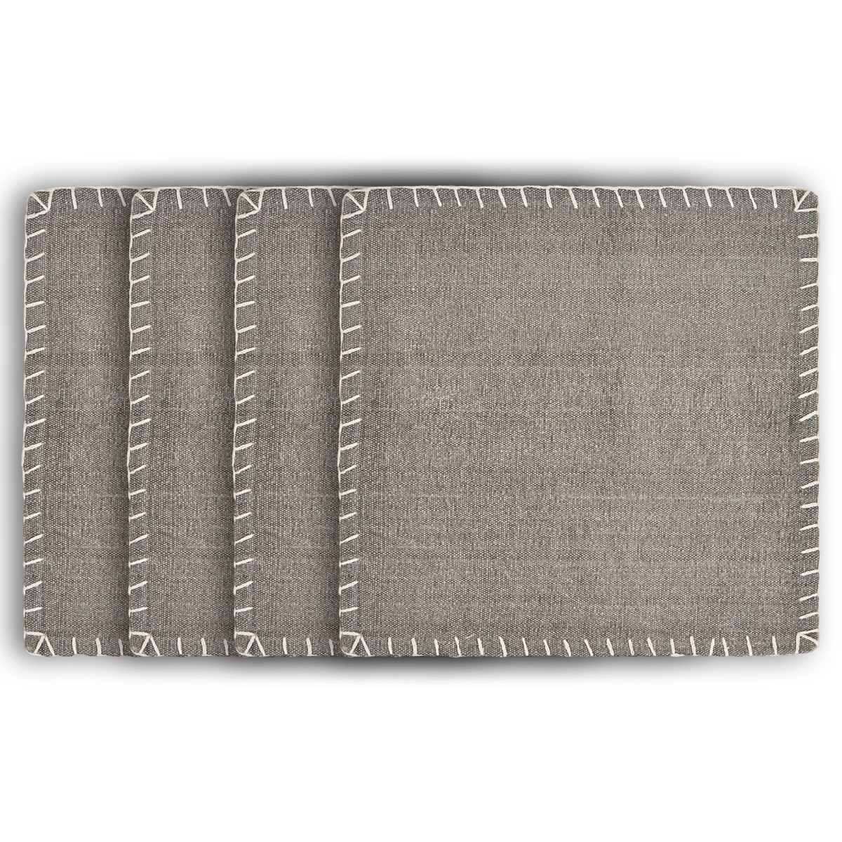 15" Gray Cotton Table Runner-517417-1