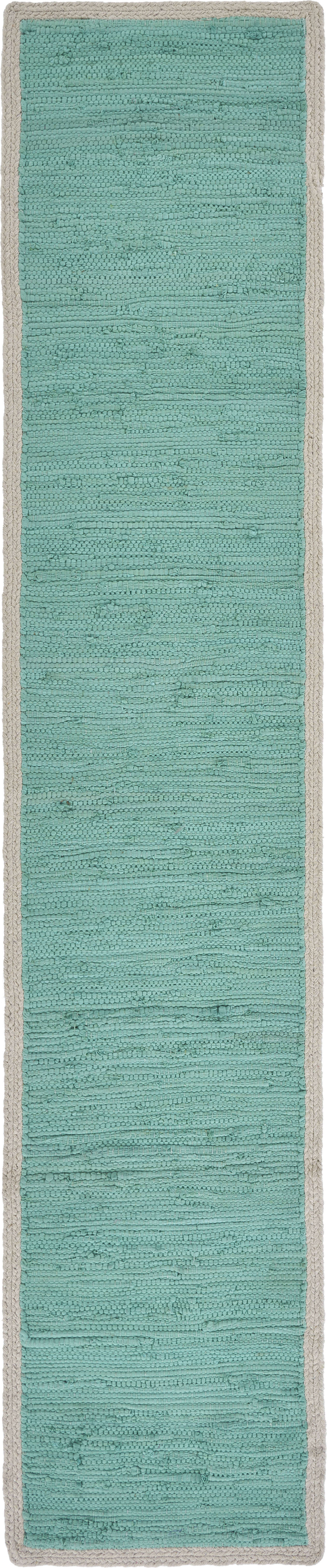 80" Blue Striped Cotton Table Runner-517420-1