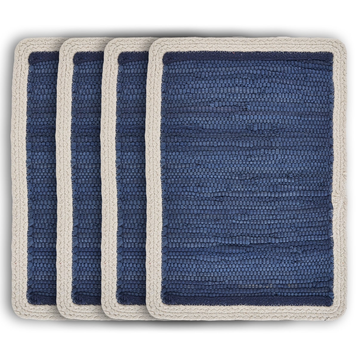 19" Blue Striped Cotton Table Runner-517430-1