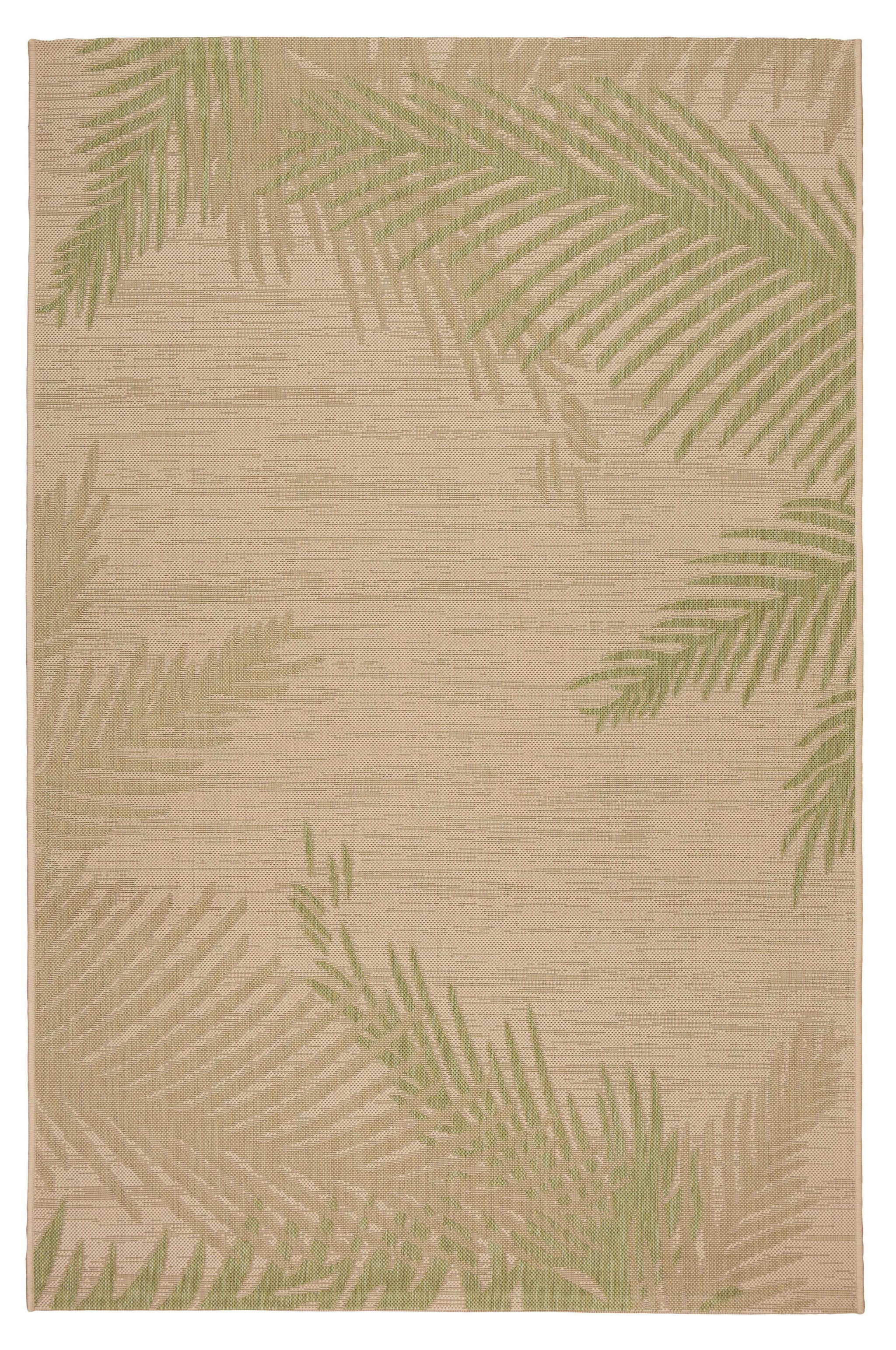 3' X 5' Beige Floral Indoor Outdoor Area Rug-517442-1