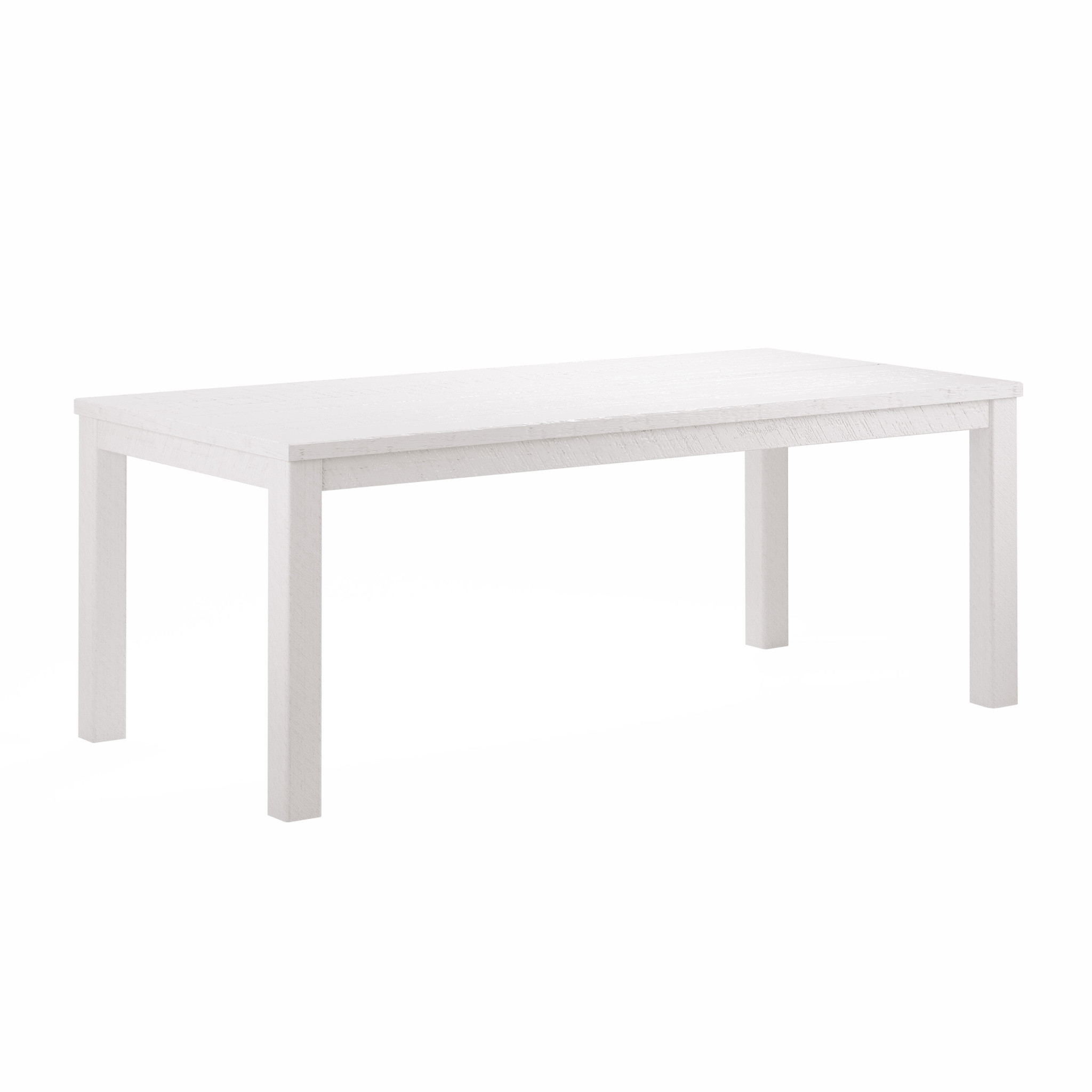 35" White Solid Wood Dining Table-518912-1