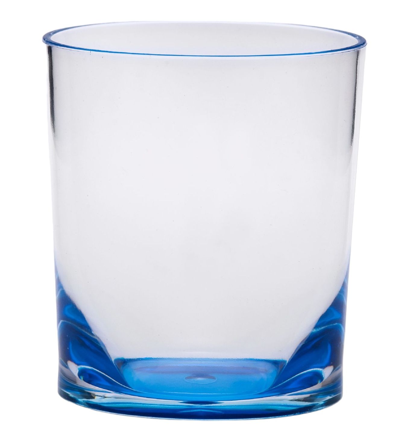 Set of Four Blue Acrylic Stemless Whiskey Glass-521156-1