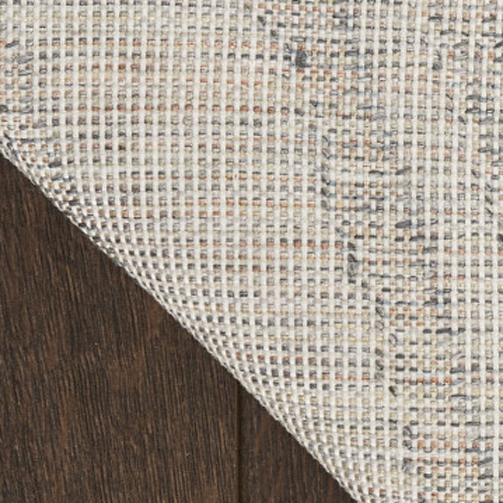9" X 12" Gold Oriental Power Loom Area Rug