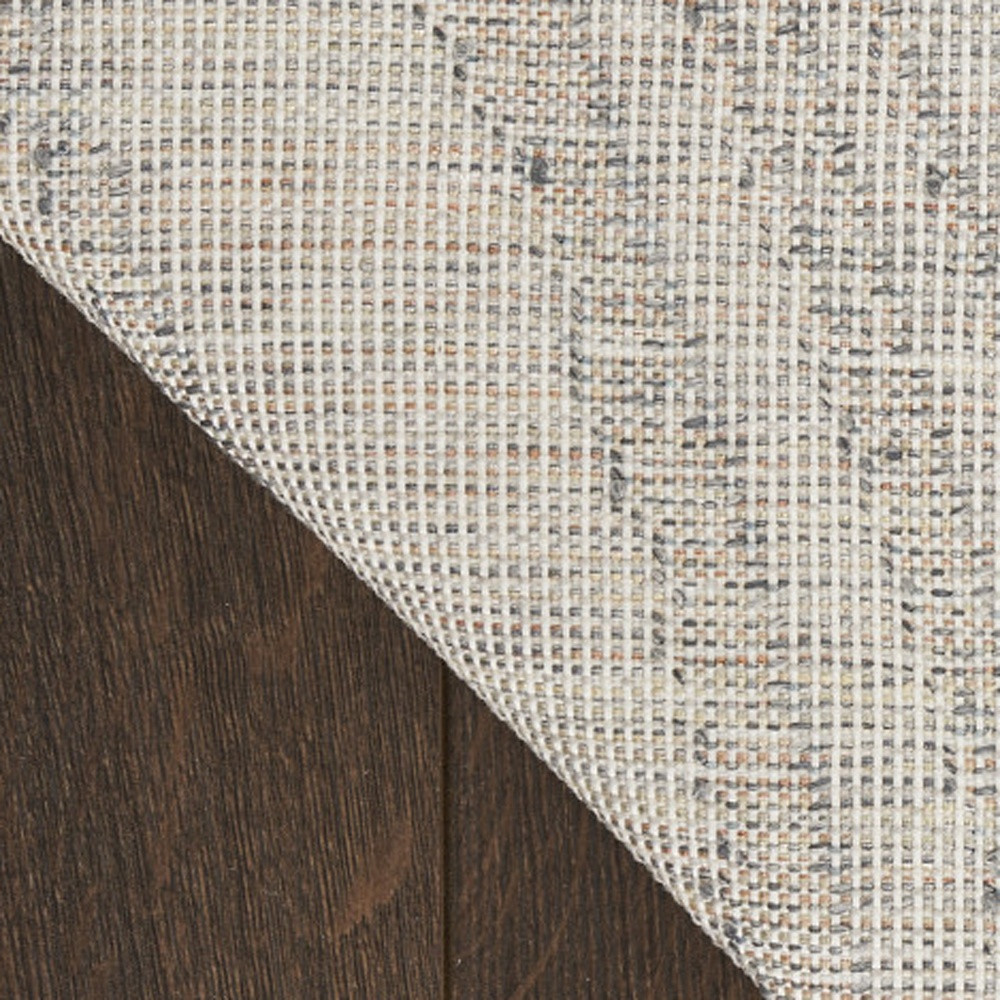 9" X 12" Gold Oriental Power Loom Area Rug