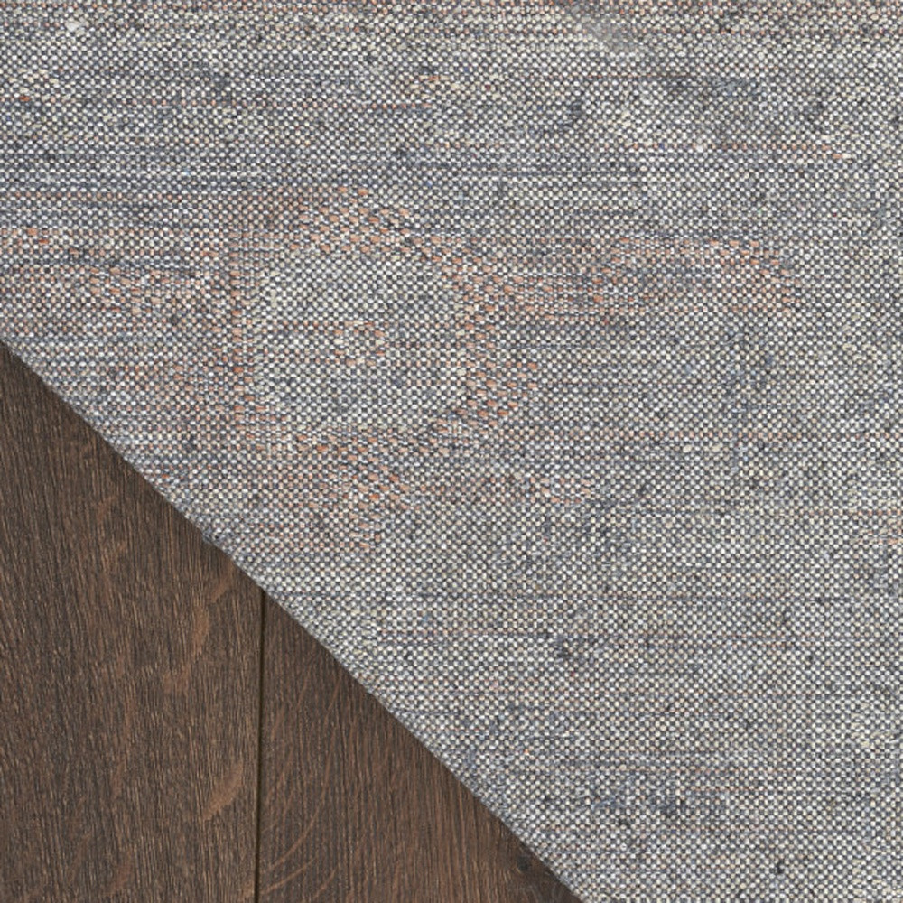 8" Sage Oriental Power Loom Distressed Washable Runner Rug