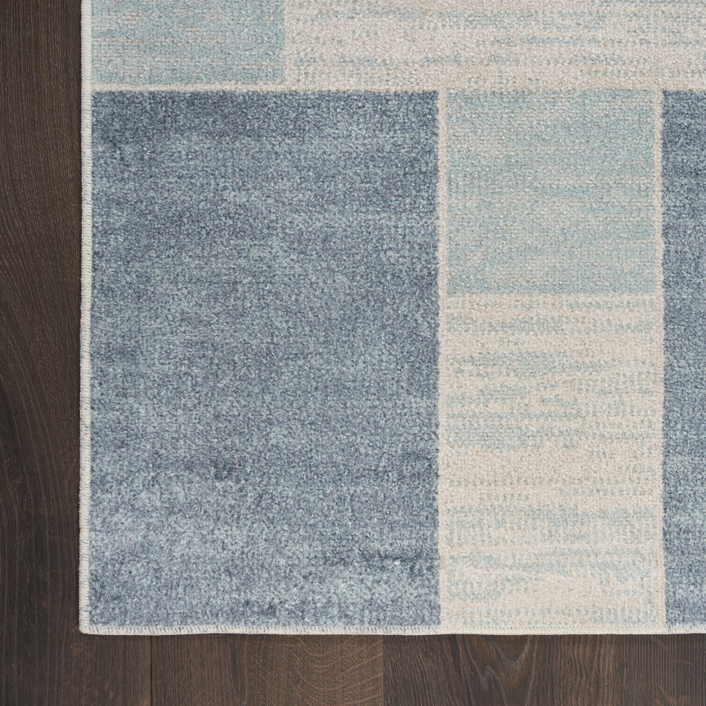 3" X 5" Gray Oriental Power Loom Distressed Washable Area Rug