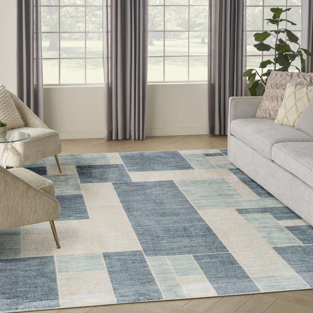 3" X 5" Gray Oriental Power Loom Distressed Washable Area Rug