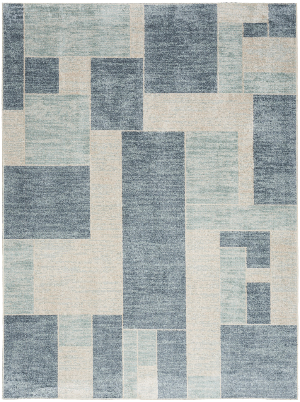 3" X 5" Gray Oriental Power Loom Distressed Washable Area Rug