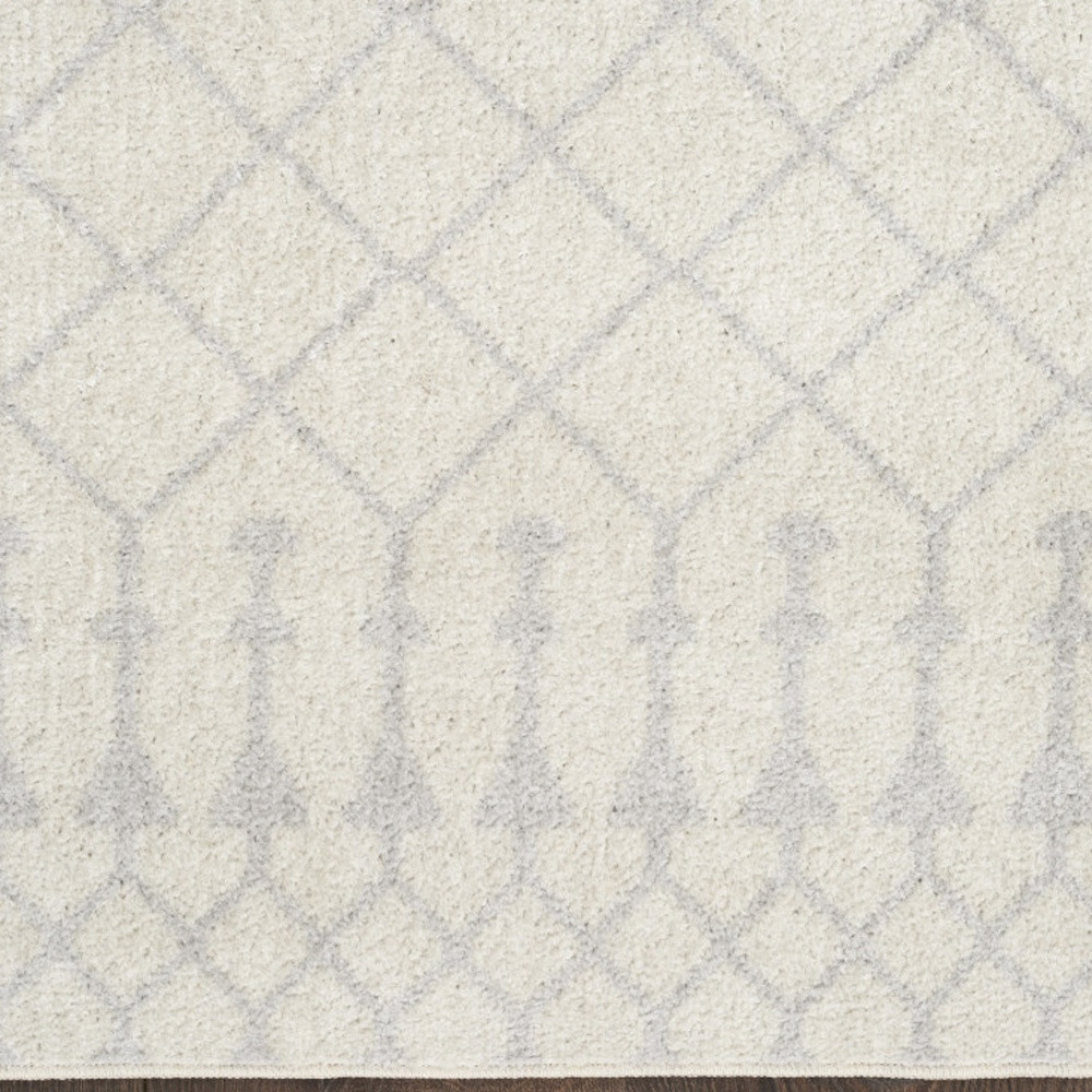 3" X 5" Light Blue Oriental Power Loom Distressed Washable Area Rug