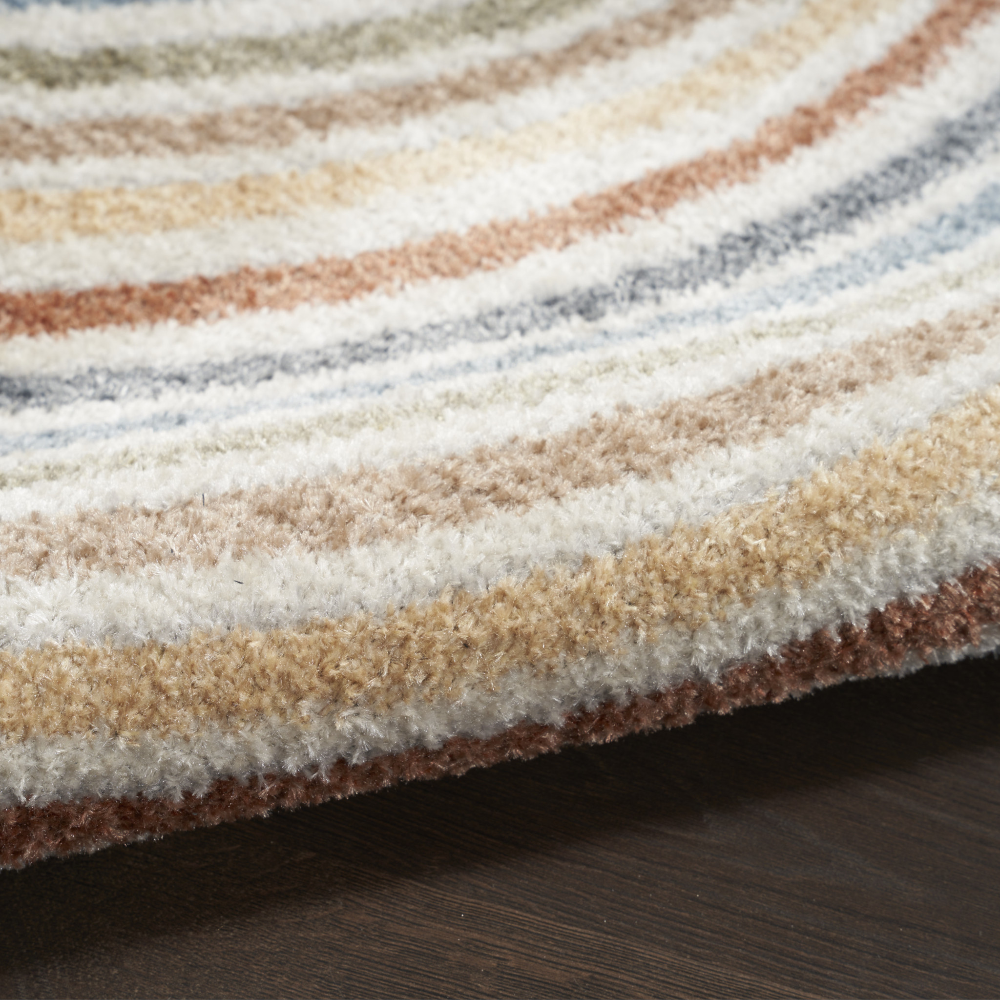 5" X 7" Denim Blue Oriental Power Loom Washable Area Rug