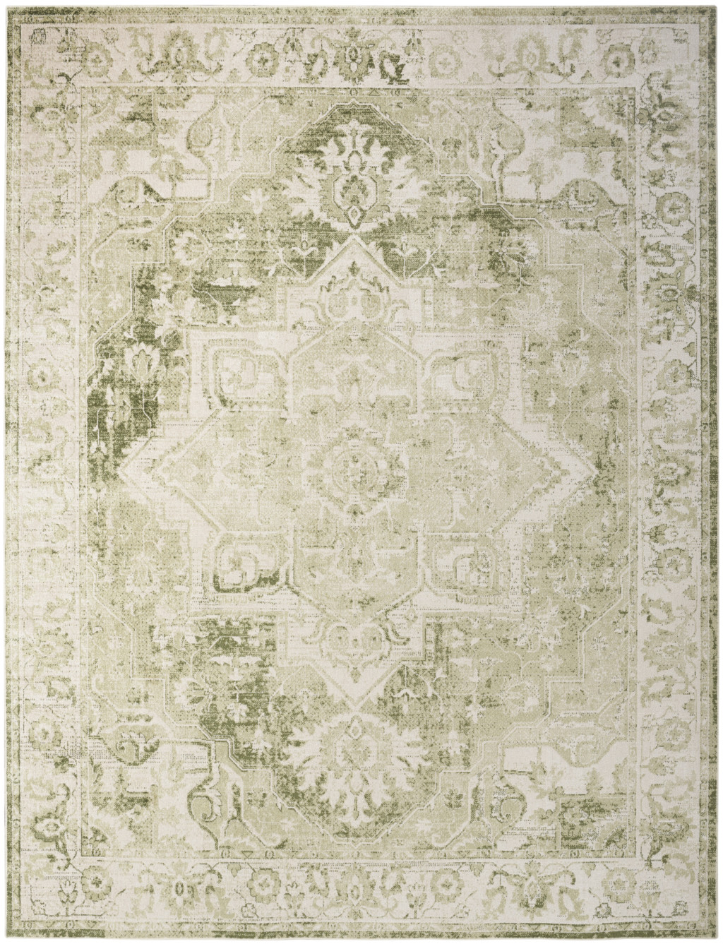 3" X 5" Denim Blue Oriental Power Loom Washable Area Rug