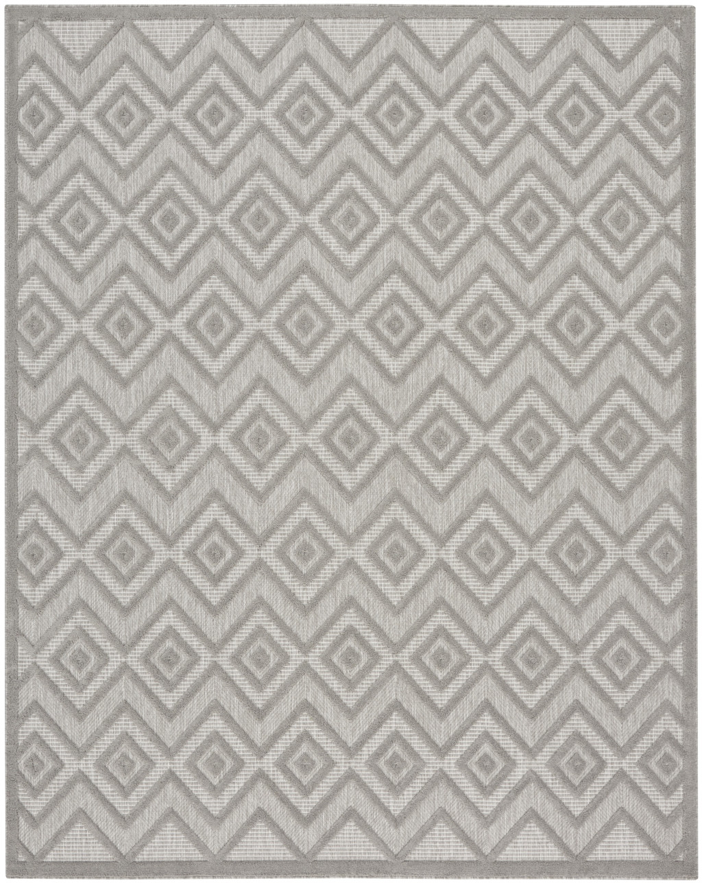 8' X 10' Gray Indoor Outdoor Area Rug-522121-1