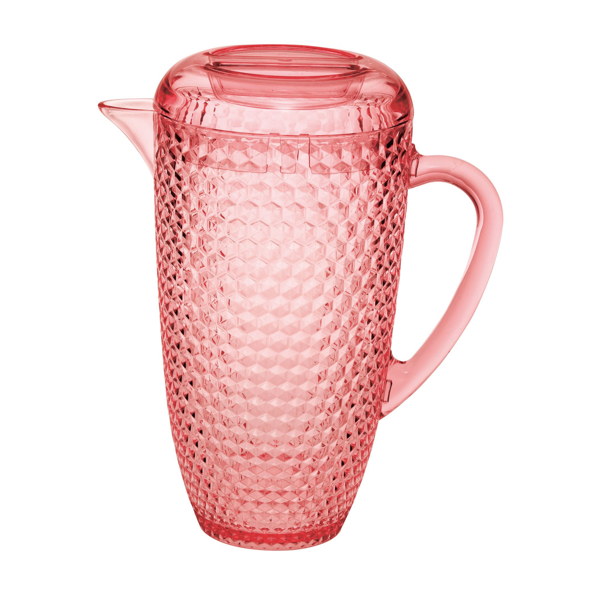 2.5 Quart Pink Diamond Acrylic Pitcher-523316-1