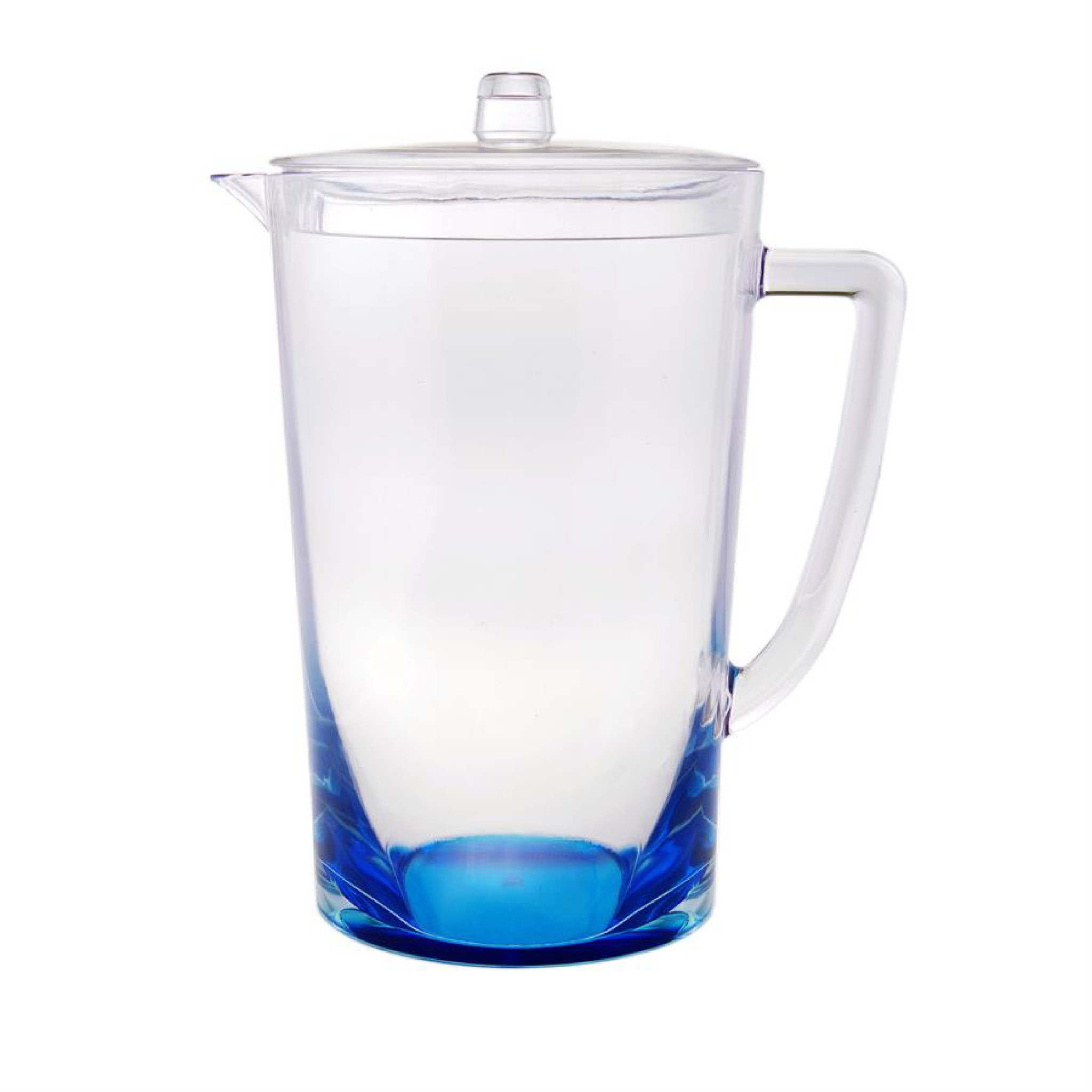 2.75 Quart Clear and Blue Acrylic Pitcher-523325-1