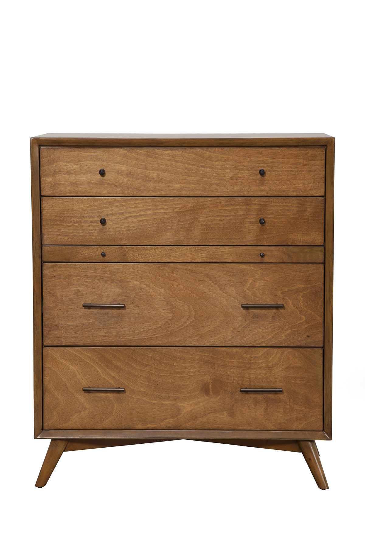 38" Brown Solid Wood Four Drawer Chest-524141-1