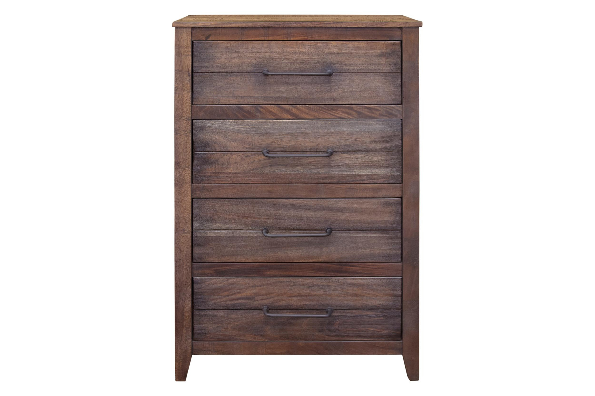 35" Brown Solid Wood Four Drawer Chest-524571-1