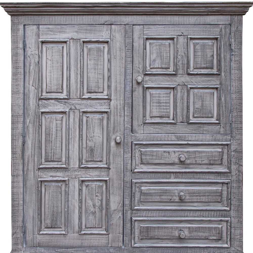 55" Gray Solid Wood Three Drawer Gentlemans Chest-524580-1