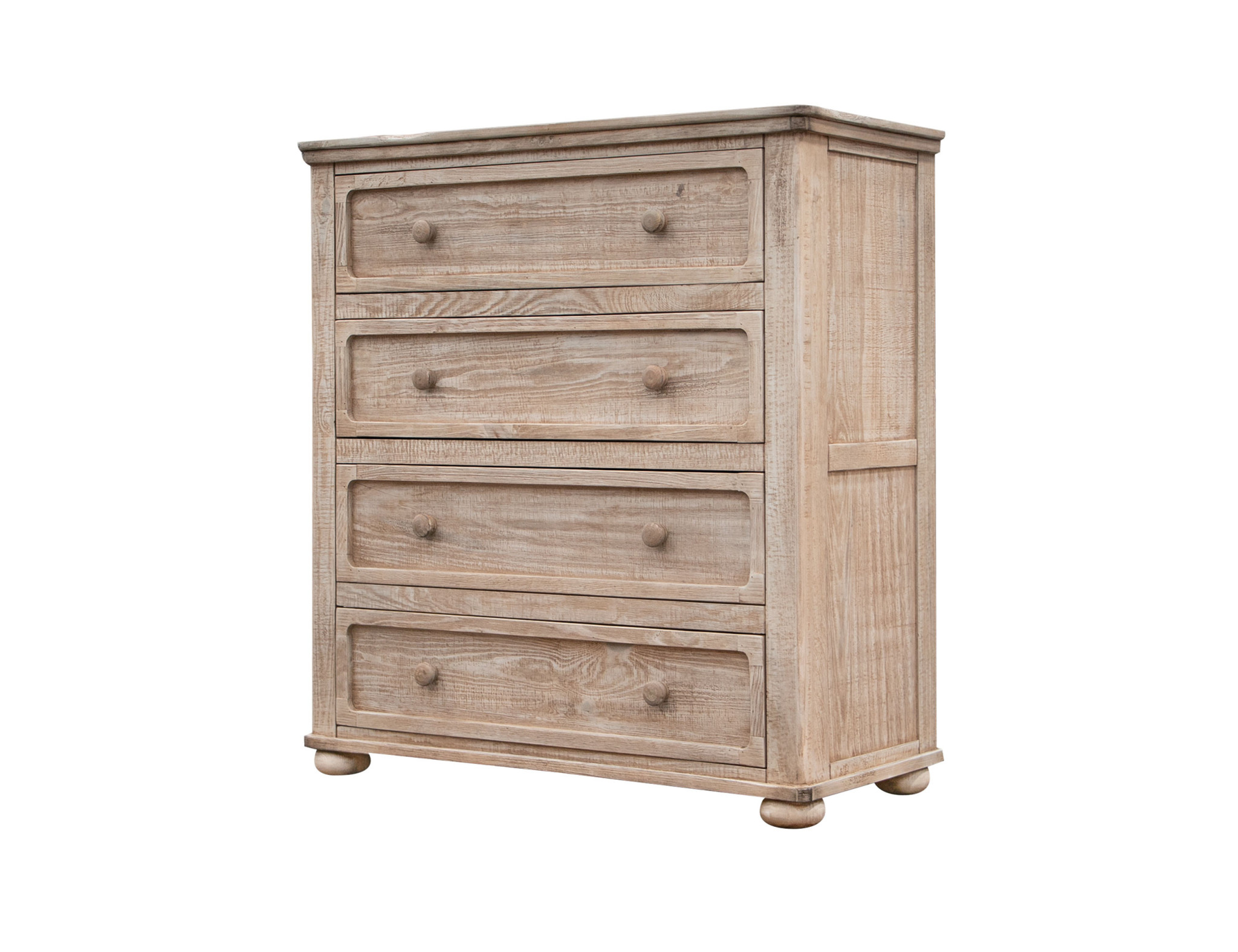 40" Natural Solid Wood Four Drawer Chest-524597-1