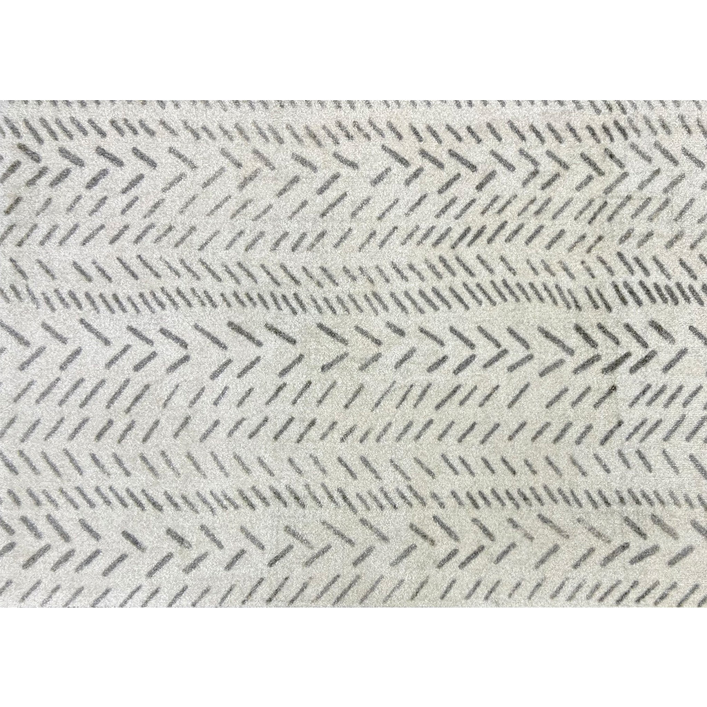 2 X 3 Taupe Abstract Machine Tufted Area Rug With UV Protection