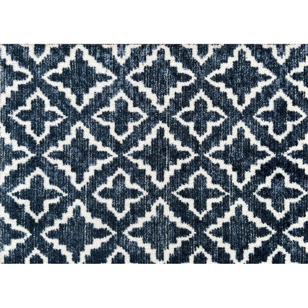 2' X 3' Navy Blue Moroccan Machine Tufted Area Rug With UV Protection-526190-1