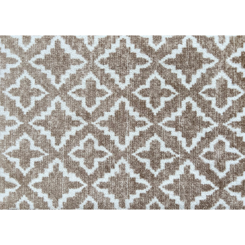 2 X 3 Sand Moroccan Machine Tufted Area Rug With UV Protection