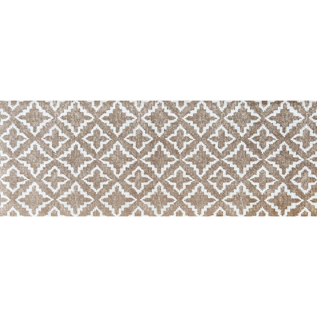 2 X 6 Sand Moroccan Machine Tufted Runner Rug With UV Protection