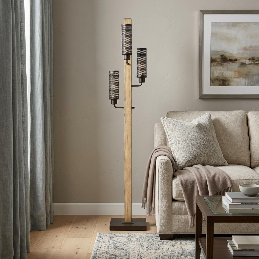 HomeRoots Traditional Floor Lamp - Thumbnail 3