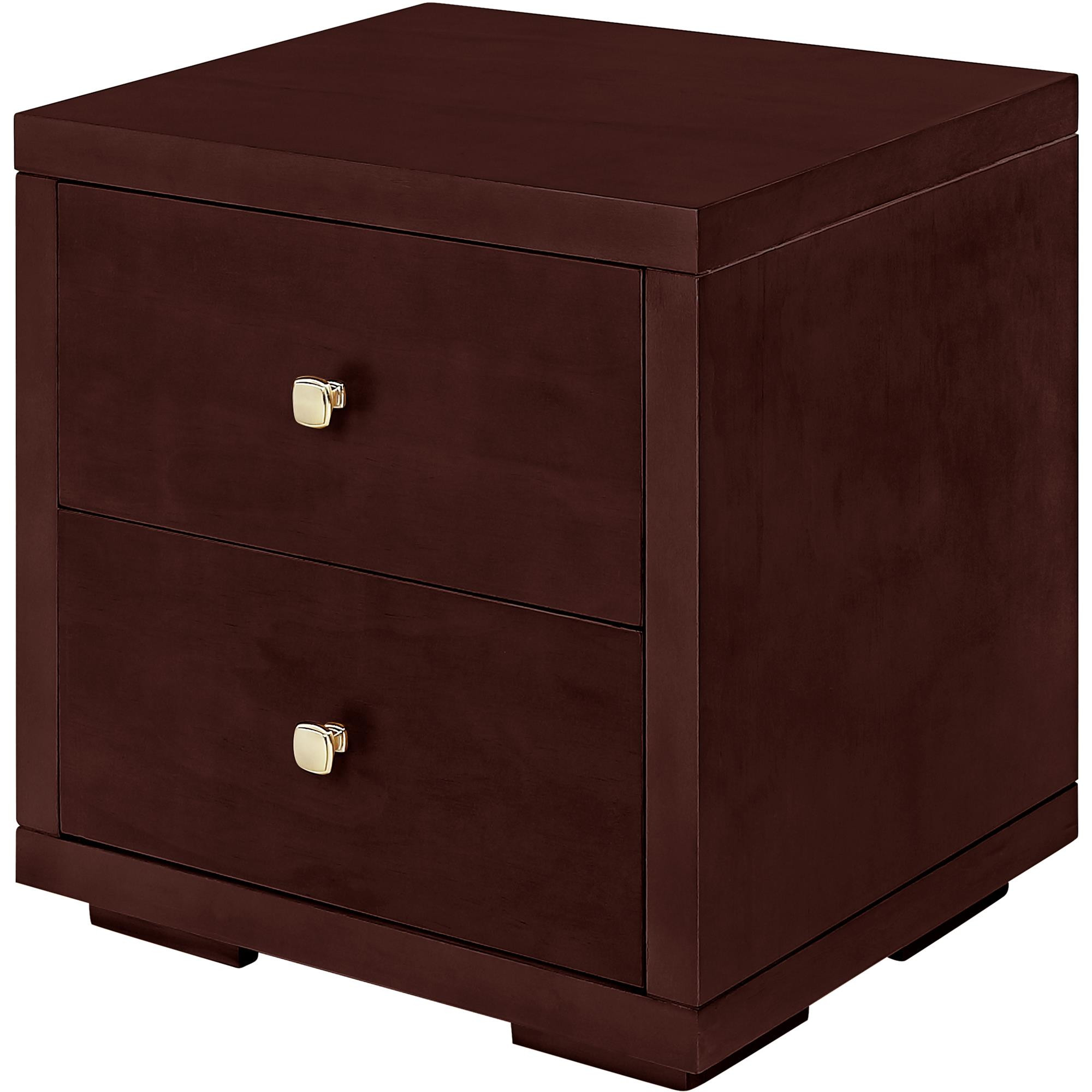 19" Espresso Two Drawer Nightstand-526871-1