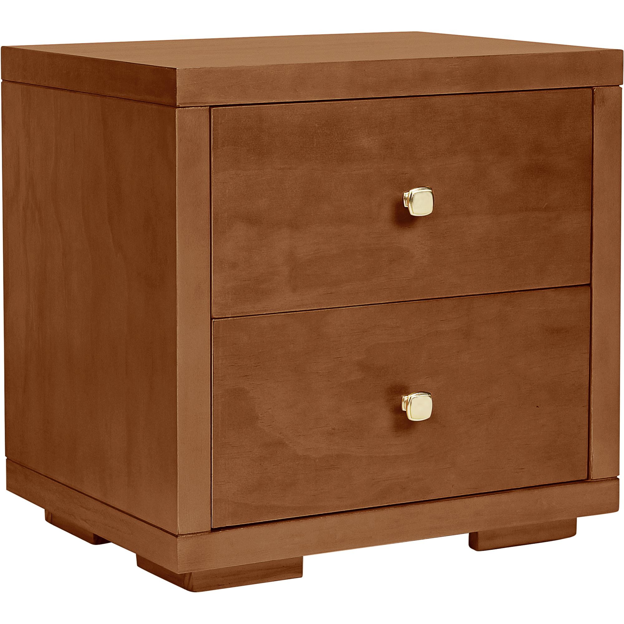 19" Walnut Two Drawer Nightstand-526872-1