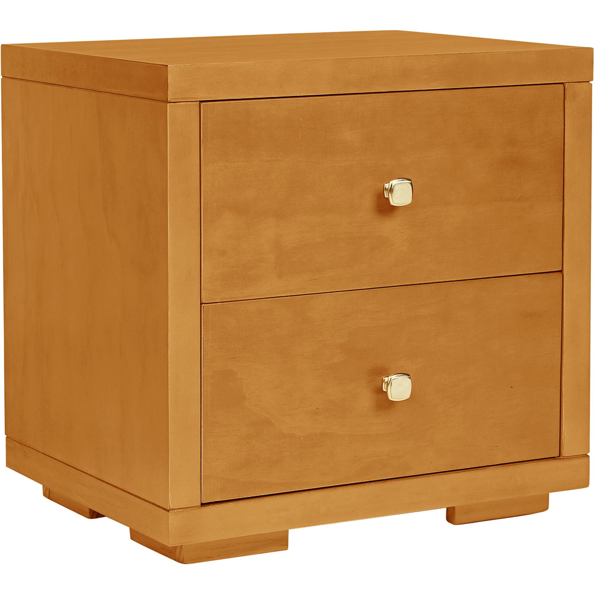 19" Oak Two Drawer Nightstand-526873-1