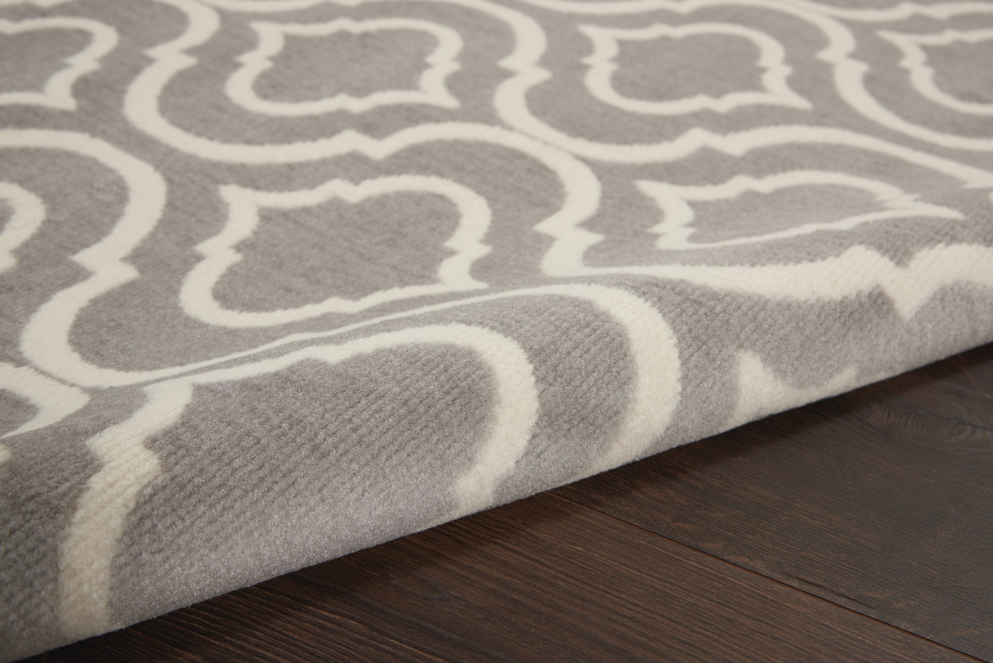 6" X 9" Gray Moroccan Power Loom Area Rug