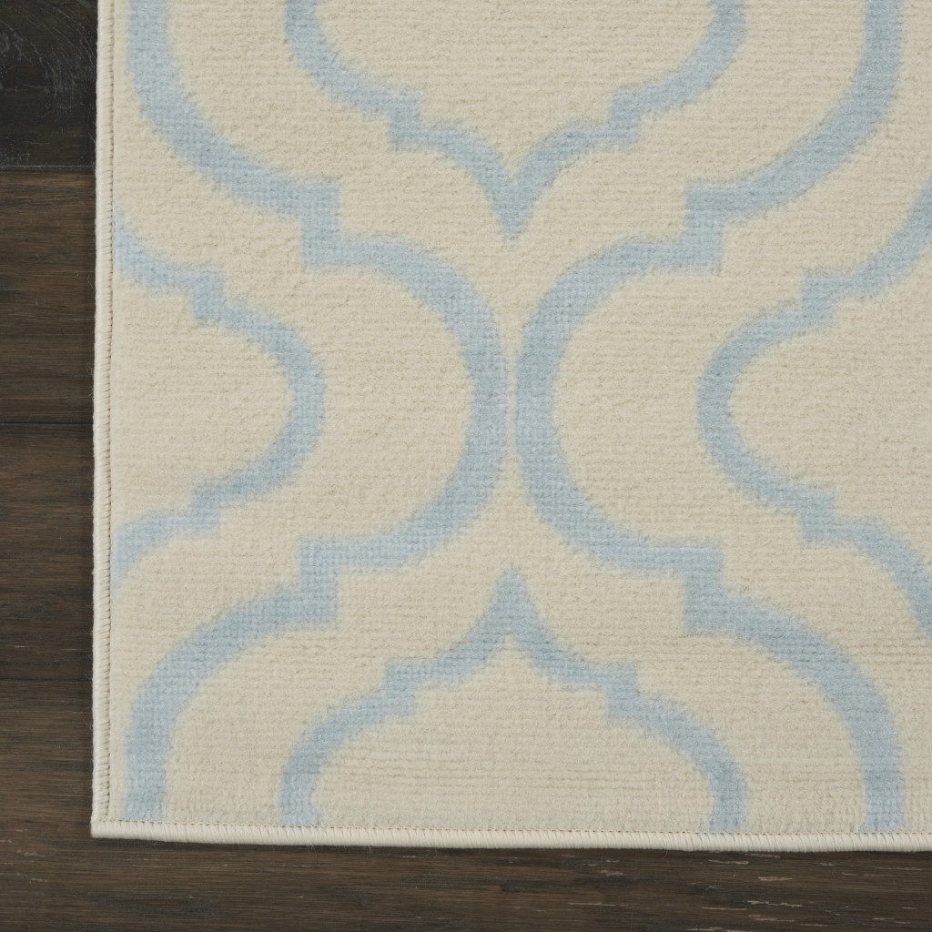 7" Gray Moroccan Power Loom Runner Rug