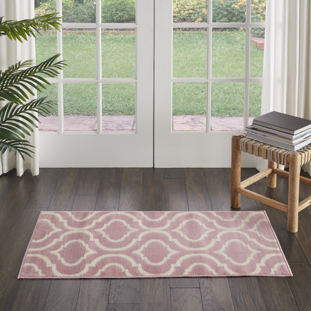 2" X 4" Gray Moroccan Power Loom Area Rug