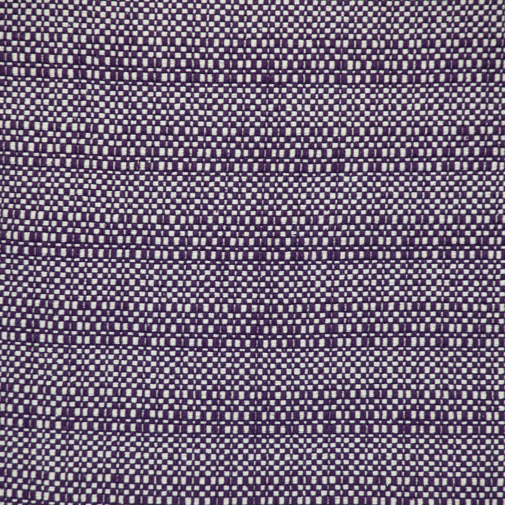 24" Purple and White Striped Cotton Throw Pillow With Fringe